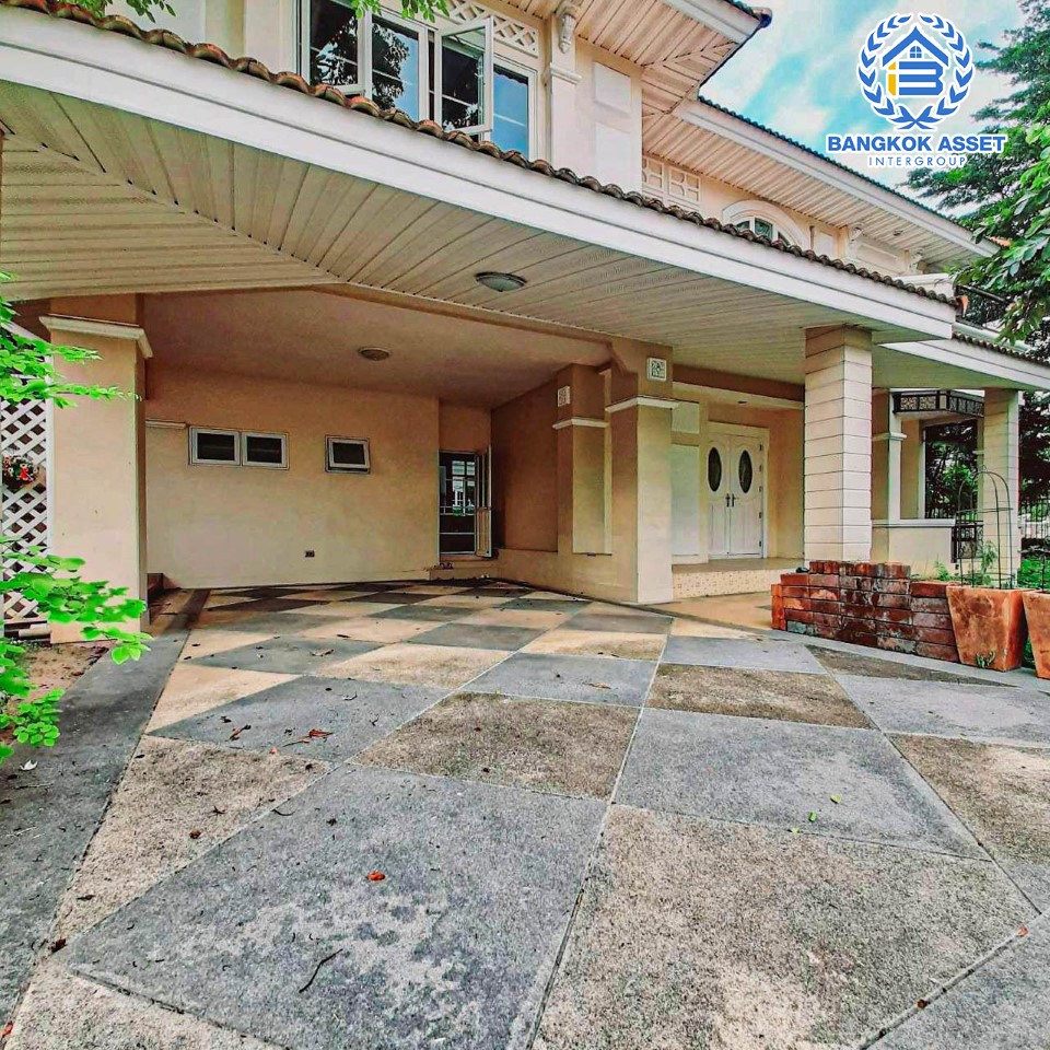 *****บ้านมือสองย่านนนทบุรี ม.เพอร์เฟคมาสเตอร์พีช รัตนาธิเบศร์ หลังมุม! เนื้อที่กว้างขวางแบบจัดเต็ม 106.7 ตร.ว. ฟังก์ชันจัดหนักถึง 5 ห้องนอน 5 ห้องน้ำ จอดรถได้ 2 คัน  บนทำเลติดถนนรัตนาธิเบศร์ ใกล้รถไฟฟ้าสายสีม่วง "สถานีไทรม้า" และทางด่วน "งามวงศ์วาน"